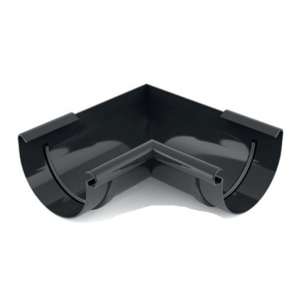 BRYZA PVC Narożnik 125mm / WEWNĘTRZNY (kąt 90°) Grafit (RAL 7021)