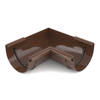 BRYZA PVC Narożnik 125mm / WEWNĘTRZNY (kąt 90°) Brąz (RAL 8017)