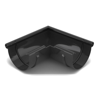 BRYZA PVC Narożnik 125mm / ZEWNĘTRZNY (kąt 90°) Grafit (RAL 7021)