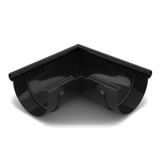 BRYZA PVC Narożnik 125mm / ZEWNĘTRZNY (kąt 90°) Czarny (RAL 9005)