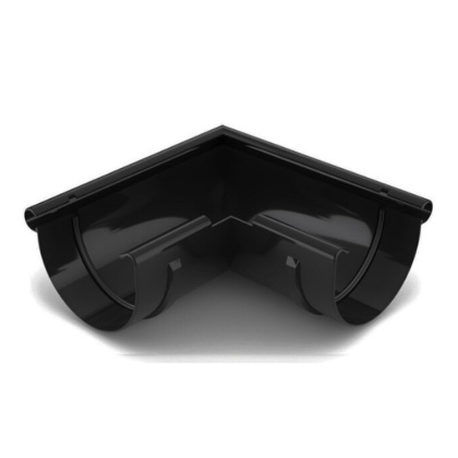 BRYZA PVC Narożnik 125mm / ZEWNĘTRZNY (kąt 90°) Czarny (RAL 9005)