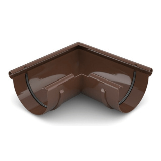 BRYZA PVC Narożnik 125mm / ZEWNĘTRZNY (kąt 90°) Brąz (RAL 8017)