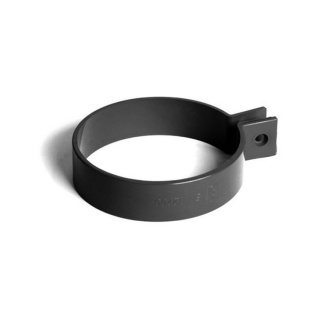 BRYZA PVC Obejma rury 90mm PVC Czarny (Ral 9005)