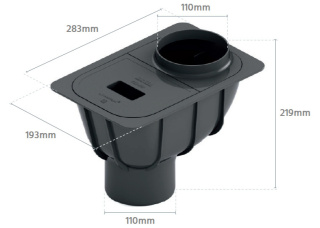 BRYZA PVC Osadnik 110mm Brąz (RAL 8017)