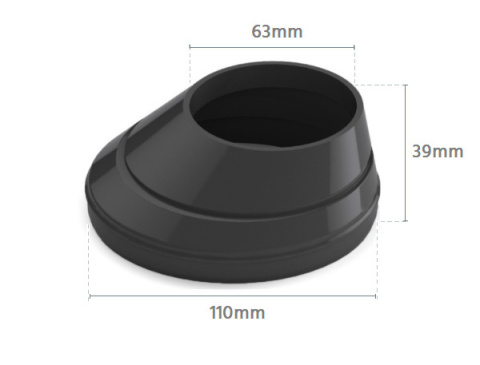 BRYZA PVC Redukcja 110/63mm (do osadnika) Grafit (RAL 7021) BRYZA PVC Redukcja 110/63mm (do osadnika) Grafit (RAL 7021)