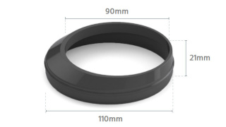 BRYZA PVC Redukcja 110/90mm (do osadnika) Brąz (RAL 8017)