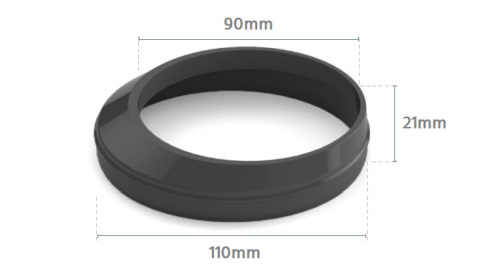 BRYZA PVC Redukcja 110/90mm (do osadnika) Brąz (RAL 8017) BRYZA PVC Redukcja 110/90mm (do osadnika) Brąz (RAL 8017)