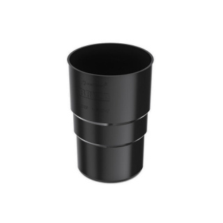 BRYZA PVC Złączka rury 90mm (mufa) Czarny (RAL 9005)