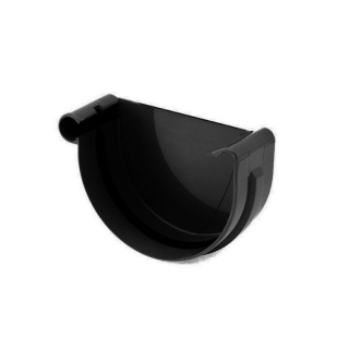 Bryza PVC Denko lewe 125 mm Czarny (RAL 9005)