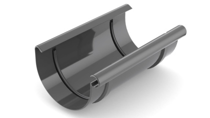 Bryza PVC Złączka rynny 125 mm Grafit (RAL 7021)