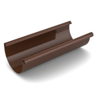 Bryza PVC Rynna 4 mb 125 mm Brąz (RAL 8017)