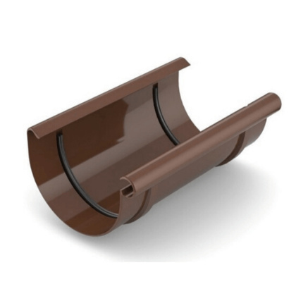 Bryza PVC Złączka rynny 125 mm Brąz (RAL 8017)