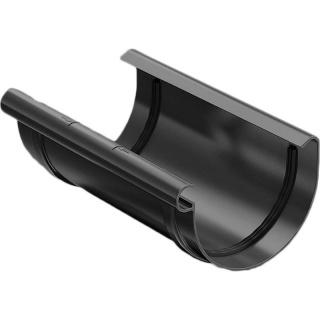 Łącznik / złączka rynny Ø125 mm ProAqua Budmat Czarny (RAL 9005)