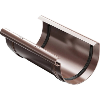 Łącznik / złączka rynny Ø125 mm ProAqua Budmat Brąz (RAL 8017)