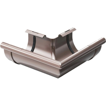 Narożnik zewnętrzny rynny 90° Ø 125 mm ProAqua Budmat 90° Brąz (RAL 8017)
