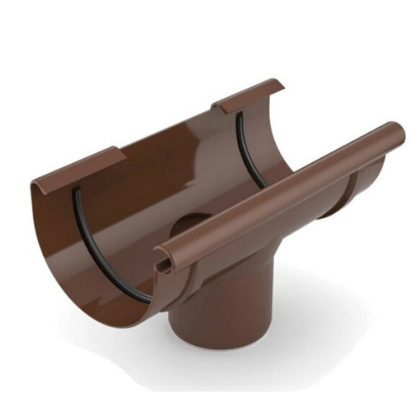 BRYZA PVC Lej spustowy 125/90mm Brąz (Ral 8017)