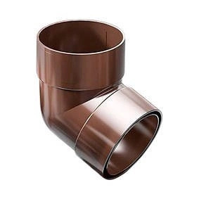 Kolanko dwu-kielichowe Ø90 mm ProAqua Budmat 67,5° Brąz (RAL 8017)