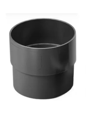Złączka rury spustowej jedno-kielichowa Ø90 mm ProAqua Budmat Antracyt (RAL 7016)