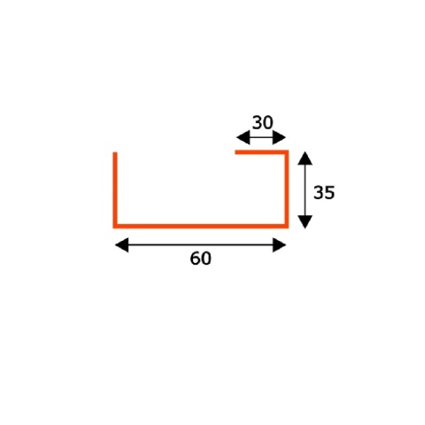Listwa podgąsiorowa 470 mm Blach-Pol