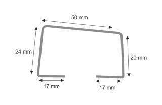 Listwa startowa wentylacyjna 2000 mm Blach-Pol