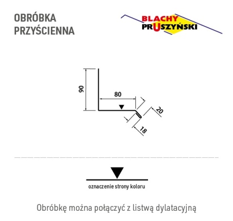 Obróbka przyścienna Pruszyński - listwa przyścienna