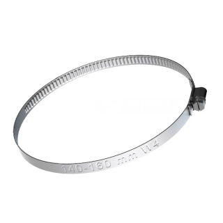 Obejma Ślimakowa Nierdzewna 140–160 mm – W4 (Inox)