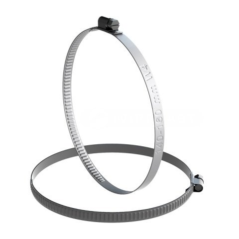 Obejma Ślimakowa Nierdzewna 140–160 mm – W4 (Inox)