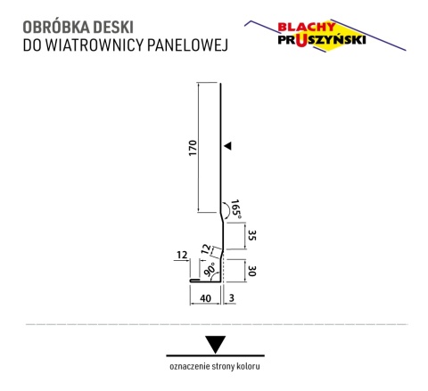Obróbka deski do wiatrownicy panelowej Pruszyński