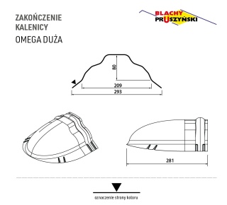 Zakończenie kalenicy OMEGA Duża Pruszyński