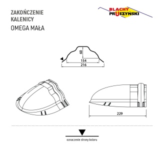 Zakończenie kalenicy OMEGA Mała Pruszyński