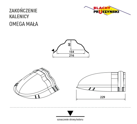 Zakończenie kalenicy OMEGA Mała Pruszyński